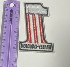 3    Harley Davidson Usa Number One  American Flag Embroidered Patch