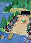 1951 New Yorker Magazine  cover Only  August 4 Artist Cem Great Color