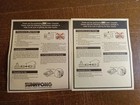 Lot Of 2 Sunnykong Vhs Label Lot Sheets Blanks Stickers Set