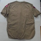 Official Boy Scouts Uniform Shirt 1960s Collarless With Patch