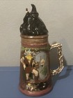 Large Viking Wizard Fantazy Lidded Beer Stain 14    High  E2-25