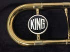 King Tempo 606 Tenor Trombone Brass W  Hard Case   Vincent Bach Mouthpiece