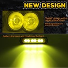 2x For Jeep 8  60w Flush Mount Cree Led Work Light Bar Spot Pods Driving Offroad
