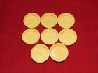 Lot Of Eight Medela Yellow Bottle Tops lids - Free Shipping