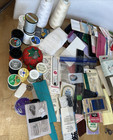 Sewing Notions Vtg Junk Drawer Bundle Trim Spools Zippers Lace Needles Tools 3lb