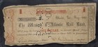 Authentic 1862 Western   Atlantic Railroad Coupon 50 Cents Atlanta Civil War W a