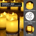 24pcs Flameless Votive Candles Battery Operated Flickering Led Tea Light Decor