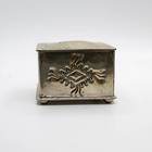 Silver Trinket Box Made In Mexico Pillbox