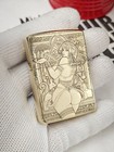 Zippo Cleopatra Double-sided Engraved Brass Armor Lighter Sand 168 Gift For Him