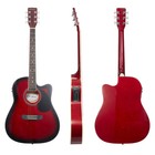 Open Box - Thinline Cutaway Acoustic-electric Guitar  Rt Handed W  Bag - Red