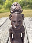 African Carved Wood Statue Ceremonial Figure 10 Inch Spiritual Guardian Vintage