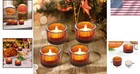 Votive Candle Holders Glass Tealight Holders Wedding Table Centerpiece Set Of 4