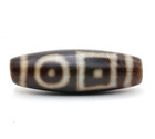 Genuine Tibetan Dzi Bead 4-eye Heaven Earth Star Motif Agate Amulet