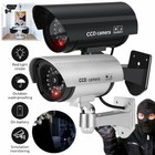 Dummy Fake Security Camera Cctv Home Surveillance Led Flashing Imitation Ip54