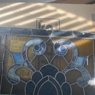 Vintage Chicago Stained Glass Window 30 5x 12 25
