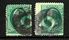 Neg Letters C_d_e_f Fancy Cancels 3 Cent Washington Banknotes 1871-83 Us 7d31