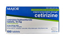 Major Cetirizine 10mg All Day Allergy  - 100 Tabs -- New Look 