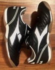Mens Diadora Scudetto Lt Id Indoor Soccer Shoes  Color  Black white  Size 8 5