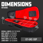 Gator Cases Transit Series Soprano Ukulele Gig Bag  Tan Exterior Gt-uke-sop-tan