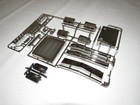 Tamiya Grand Hauler  black  1 14 Semi Chrome Parts Tree Q Grill  Visor  Parts