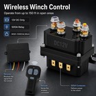 Qwork 12v Wireless Winch Control Kit     500a Relay With Dual Remote For   