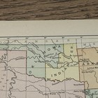 Antique 1901 Map Of Southern United States 9   x8   