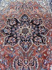 Antique Heriz Serapi Rug Tribal  Pattern Handmade Wool