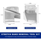 2 Pcs Stretch Belt Mate Kit  Aluminum Alloy Car Stretch Belt Installation   Remo