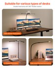 Led Desk Lamp With Clamp Double Head Desk Lamp With 360   Adjustable Gooseneck