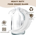 Glass Milk Jugs Bottle  32 64oz Water Container With Airtight Screw Lid Half Gal