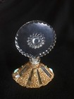 Czechoslovakian Turquoise Jeweled Perfume Bottle