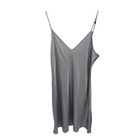 Quince Silk Slip Mini Dress Grey Lilac Xl 100  Washable Silk