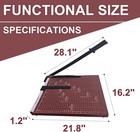 Guillotine Paper Cutter 18 Inch - Professional Large Paper Heavy Duty Trimmer