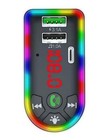 New Audiobox Tr-20 Car Bluetooth Fm Transmitter With Charging Ports   Led Lights