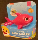 Nickelodeon Pinkfong Baby Shark Sing   Swim    soft Fin    Bath Toy Pink Mommy   New