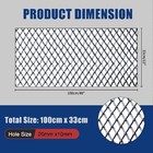 40  X 13  Black Metal Mesh  Aluminum Alloy 10 X 20mm Rhombic Hole Grill Mesh For