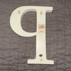 Pottery Barn Kids Uppercase Letter Initial P Ivory White Hanging