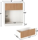 Fluted Nightstands Set Of 2 Modern Bedside Table With Drawer And Storage Shelf