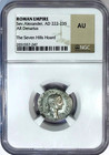 222-235 Ad Severus Alexander Ancient Roman Silver Denarius Ngc Au    seven Hills   