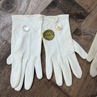3 Vtg Women Gloves Lot Costume White Wedding Cotton   French