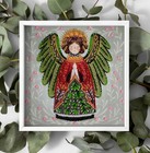Diy Bead Embroidery Kit Christmas Angel Beaded Stitching Needlepoint Beadwork