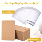 Earring Display Cards 3 5x2 4  With Bags For Jewelry Earrings Packaging New