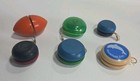 Vintage Lot 6 Yo-yo s - 1 Football  3 Duncan  2 Wooden   1 Brookfield Zoo Yoyo