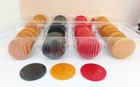179 Bakelite Catalin Poker Chips Swirled Red  Butterscotch  Blue Moon green