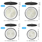 12 Pack 200w Ufo Led High Bay Light Factory Warehouse Commercial Led Shop Lights