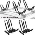 4x Kayak Roof Rack Canoe Boat Car Suv Truck Top Mount Carrier J Cross Bar Rack