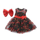 For 18   American Girl Doll Clothes 3pcs Lace Flower Dress   Bow   Shoes Set