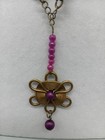 Handmade By Me 3 Piece Jewelry Set   Bronze Color Metal Chain  Not Hypoallergeni