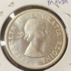 1958 Canada  1 Dollar 0 8000 Silver Asw 0 6 Oz Free Shipping