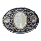 Bohemian Boho Turquoise Mens Belt Buckle - Vintage Western Cowboy Style Buckle